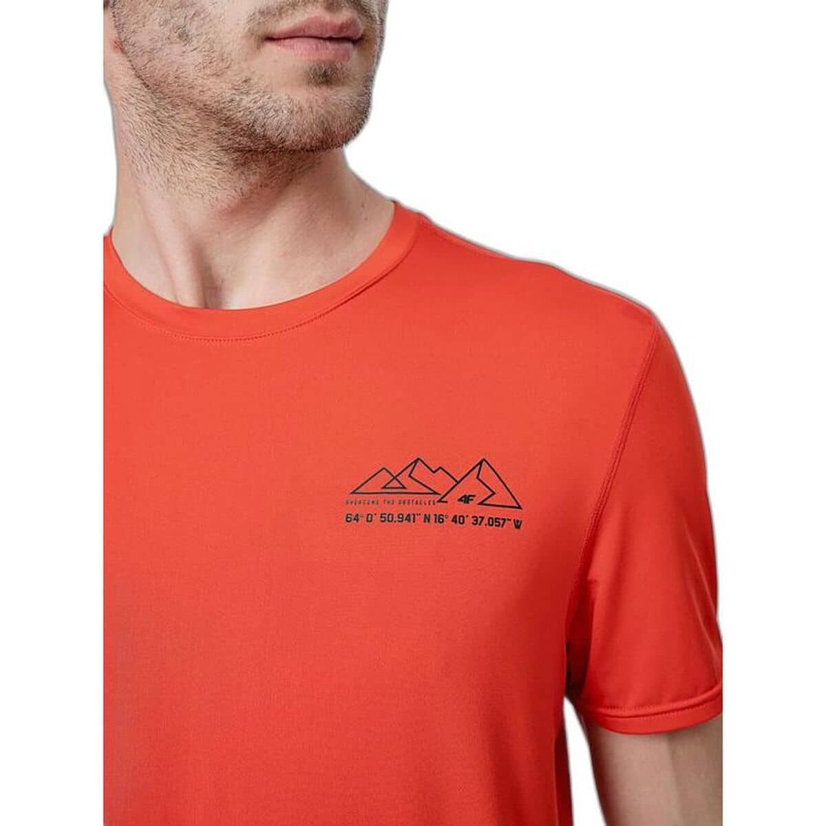 Camiseta de Manga Corta 4F Fnk M209 Rojo