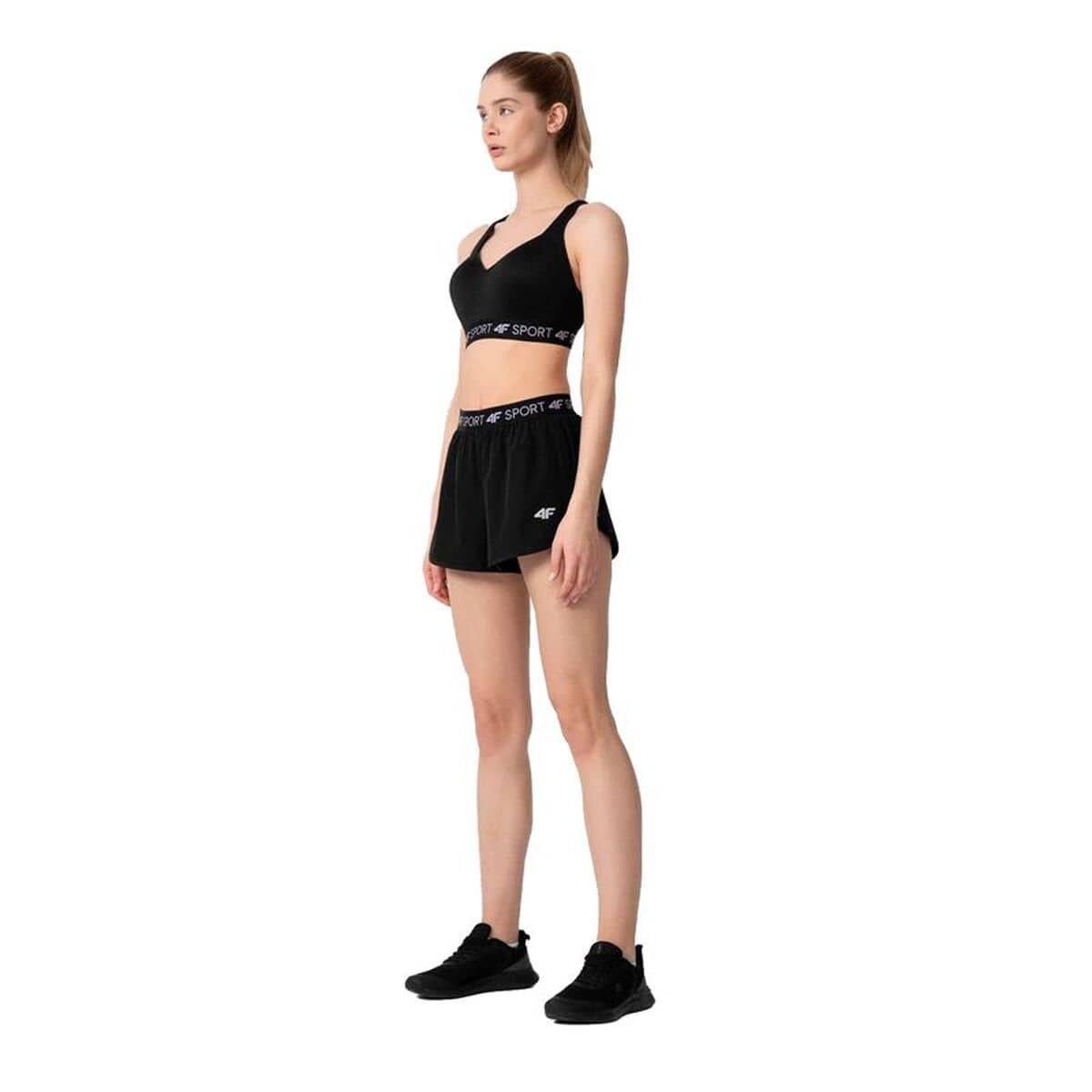 Pantalones Cortos Deportivos para Mujer 4F 4F Quick-Drying Negro
