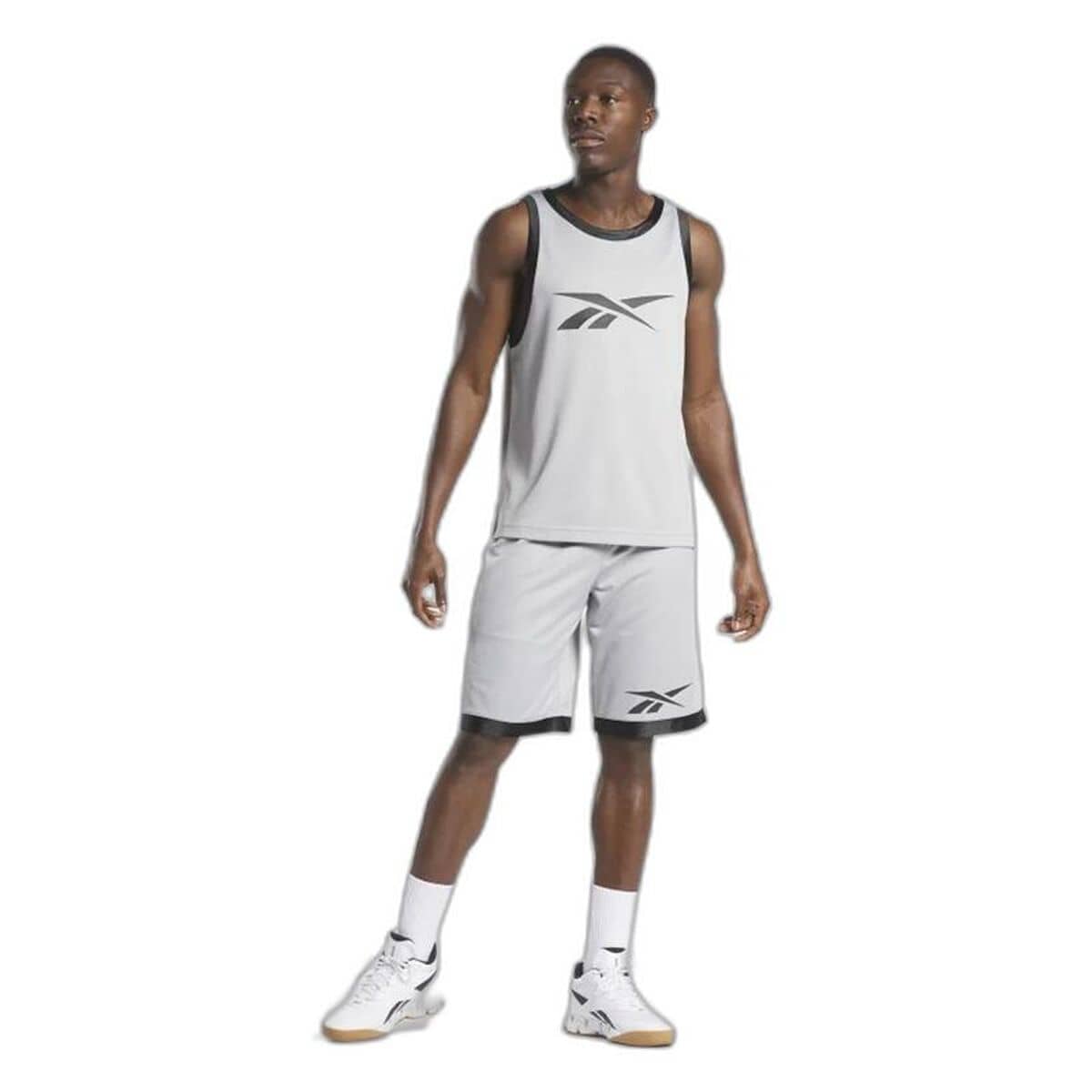 Camiseta de baloncesto Reebok Basketball Mesh Gris claro