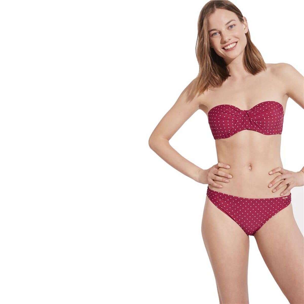 Bikini Ysabel Mora Rojo Oscuro
