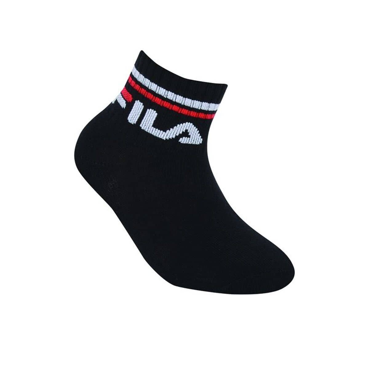 Calcetines Deportivos Fila F8338-200 Negro Infantil Unisex 3 pares