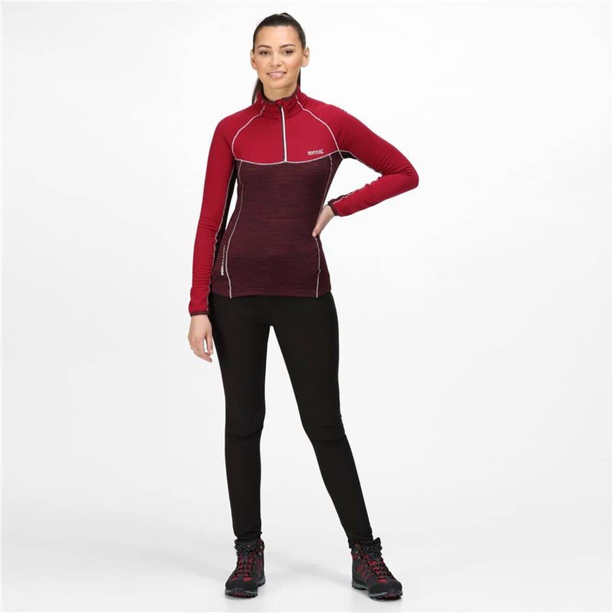 Forro Polar Regatta Hepley Lightweight Half-Zip W Rojo Oscuro