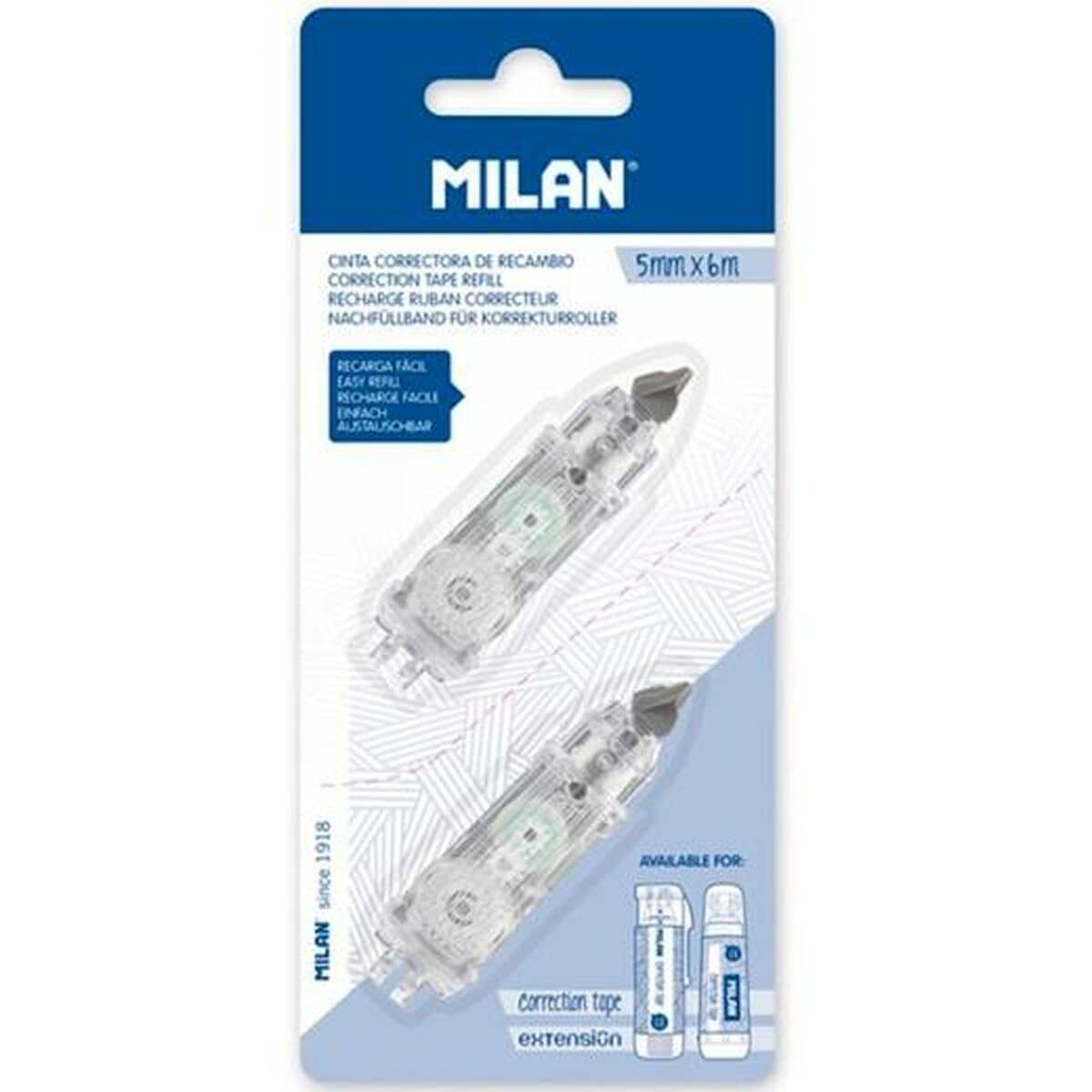 Cinta Correctora Milan (2 Piezas) (12 Unidades)