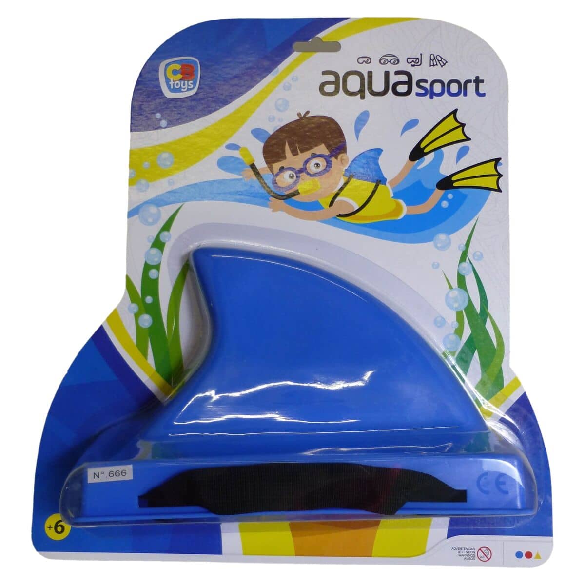 Juego Acuático AquaSport Azul Tiburón (6 Unidades)