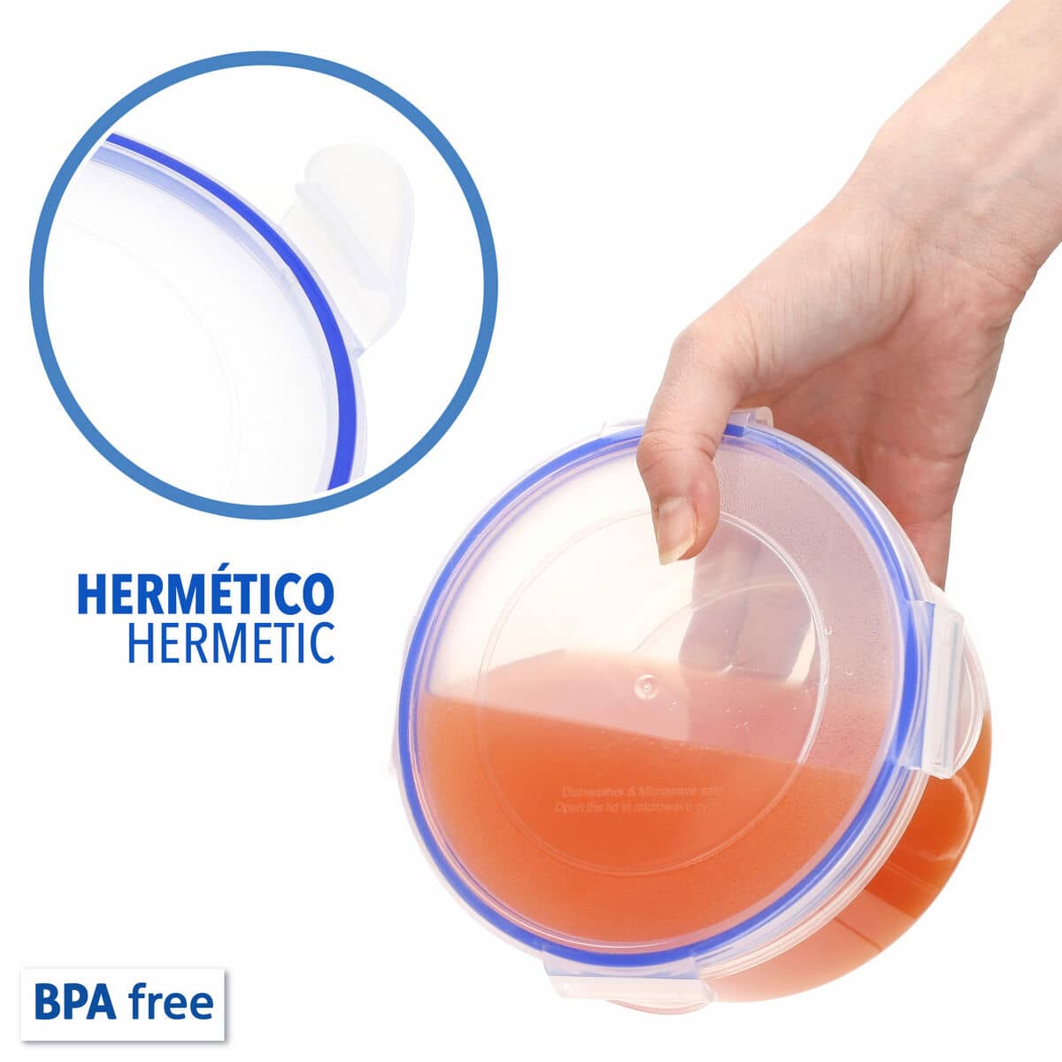 Set de Recipientes de Cocina Herméticos Apilables Max Home 23 x 11 x 23 cm 6 Unidades