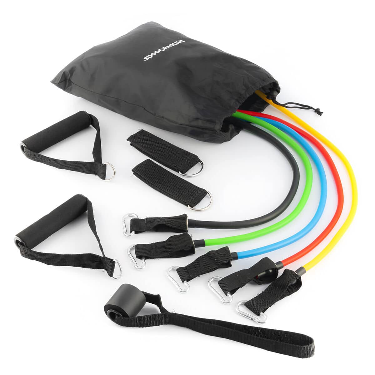 Set de Bandas de Resistencia con Accesorios y Guía de Ejercicios InnovaGoods 5 Unidades (Reacondicionado B)