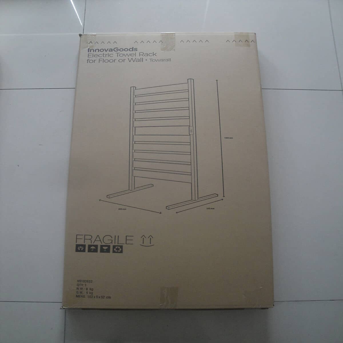 Toallero Eléctrico de Pie o Pared Towarall InnovaGoods Plástico Acero al carbono 10 Barras (Reacondicionado D)