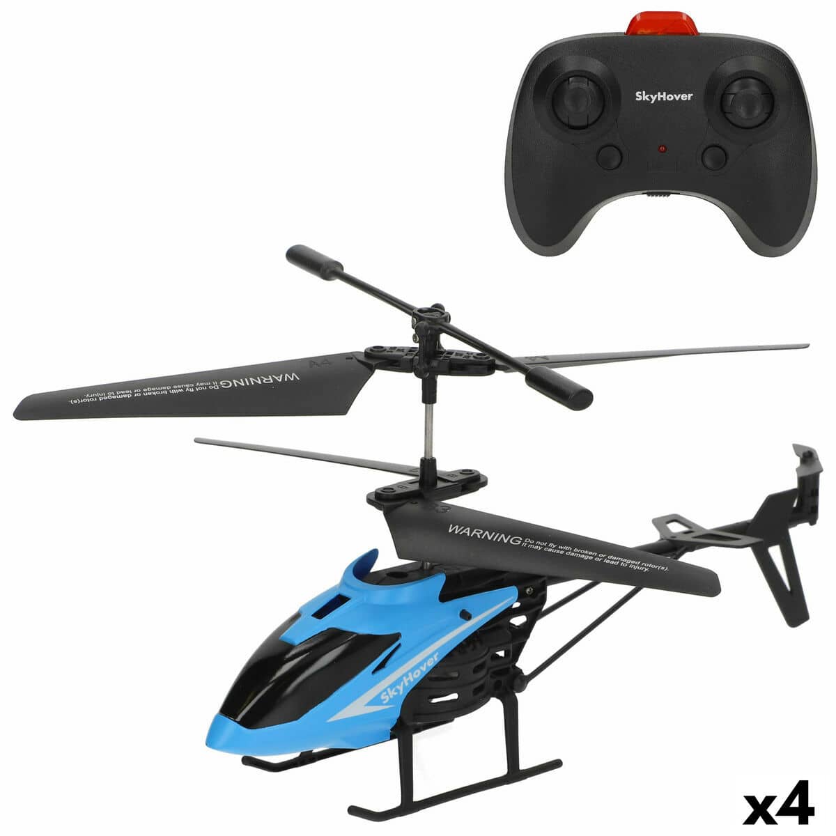 Helicóptero con Radiocontrol Colorbaby (4 Unidades)