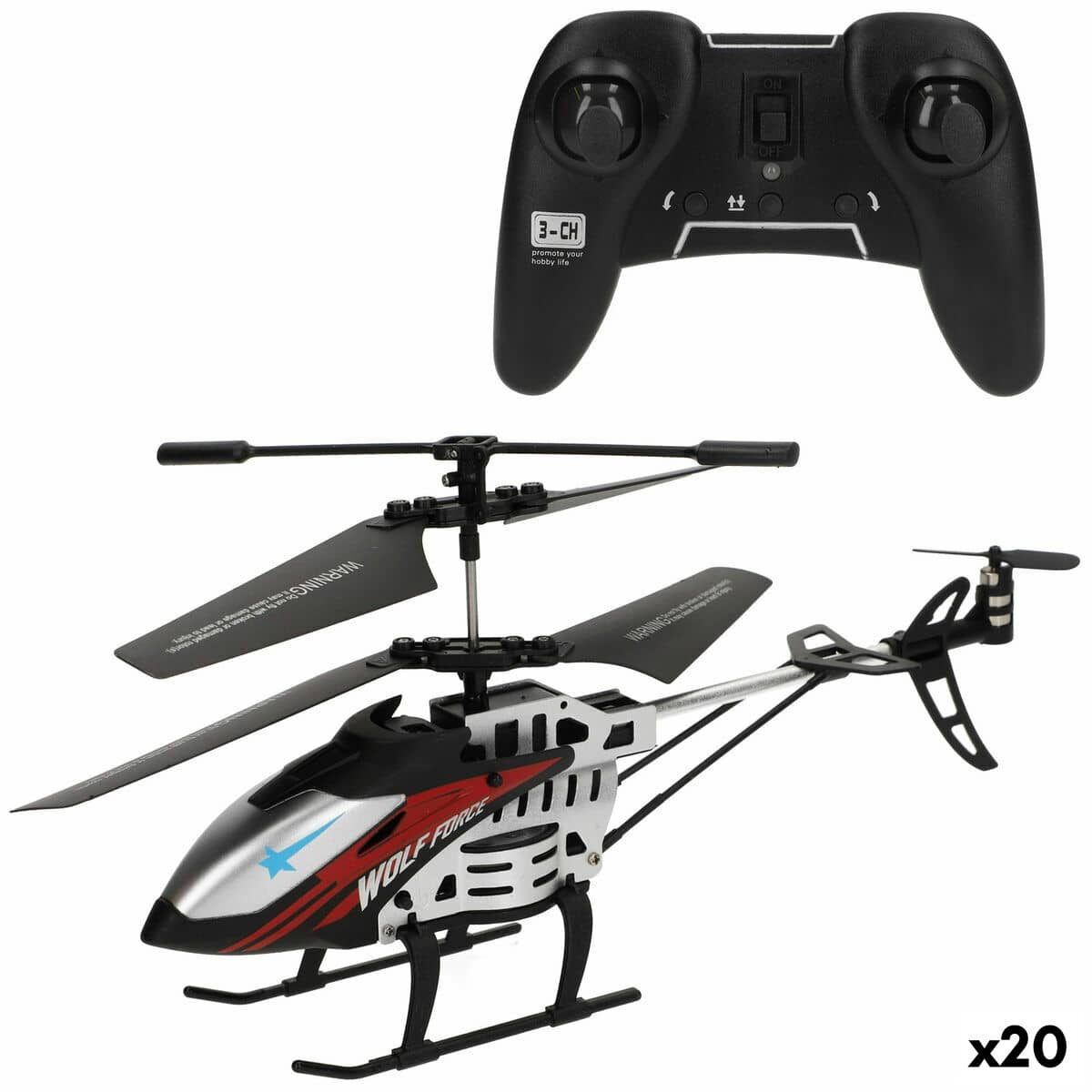 Helicóptero con Radiocontrol Colorbaby (2 Unidades)