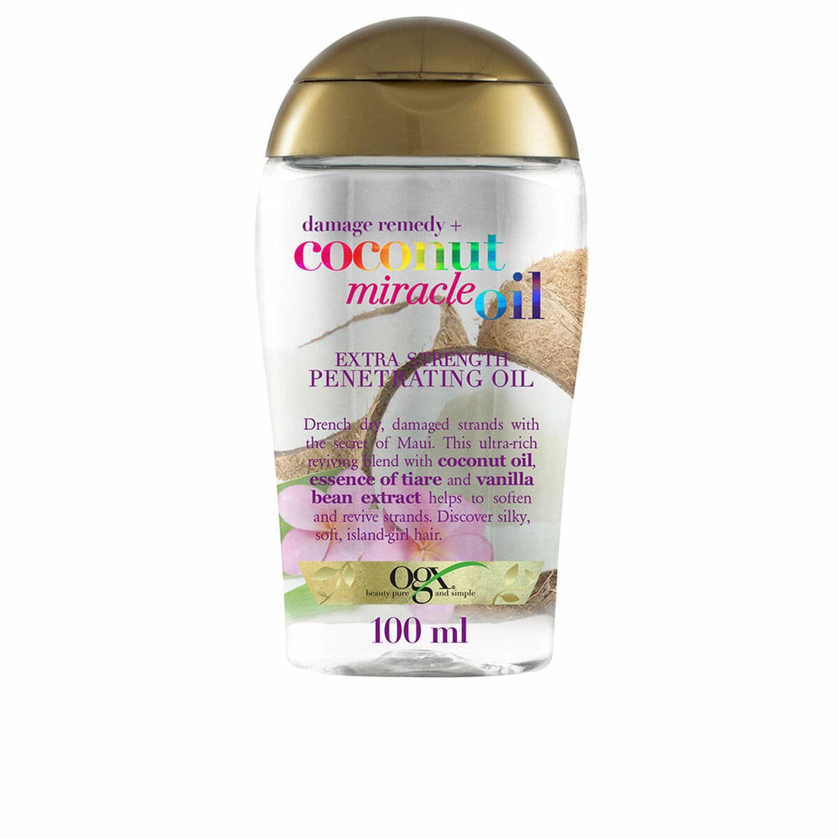 Tratamiento Capilar Fortalecedor OGX COCONUT MIRACLE OIL 100 ml
