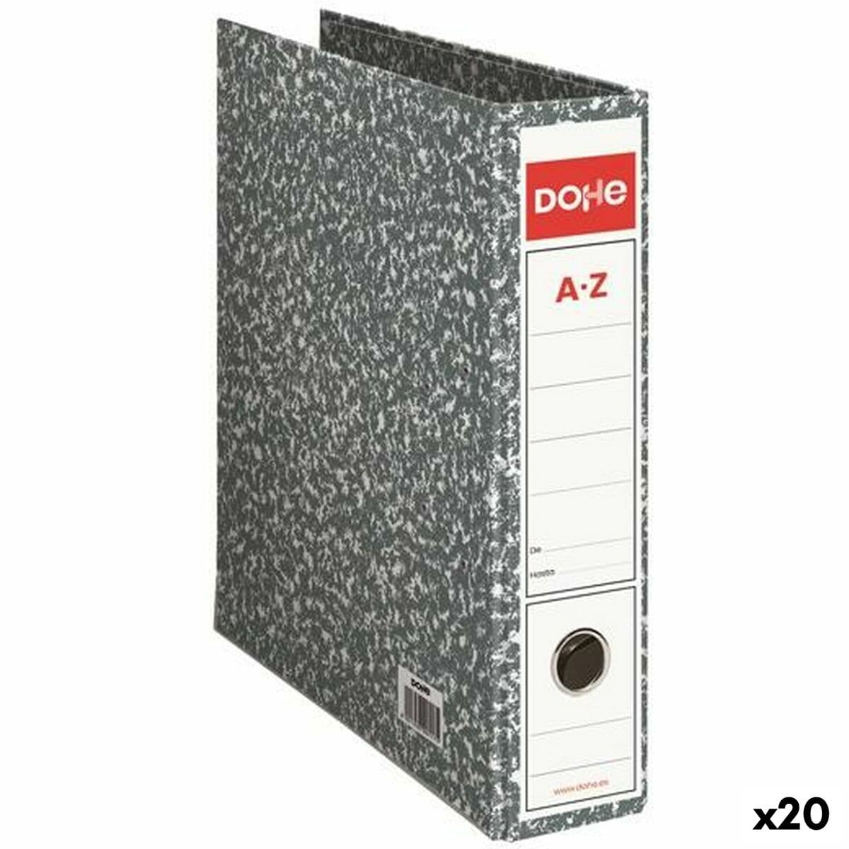 Archivador de Palanca DOHE ARCHICLÁS Gris Folio 28,7 x 35 x 7,5 cm (20 Unidades)