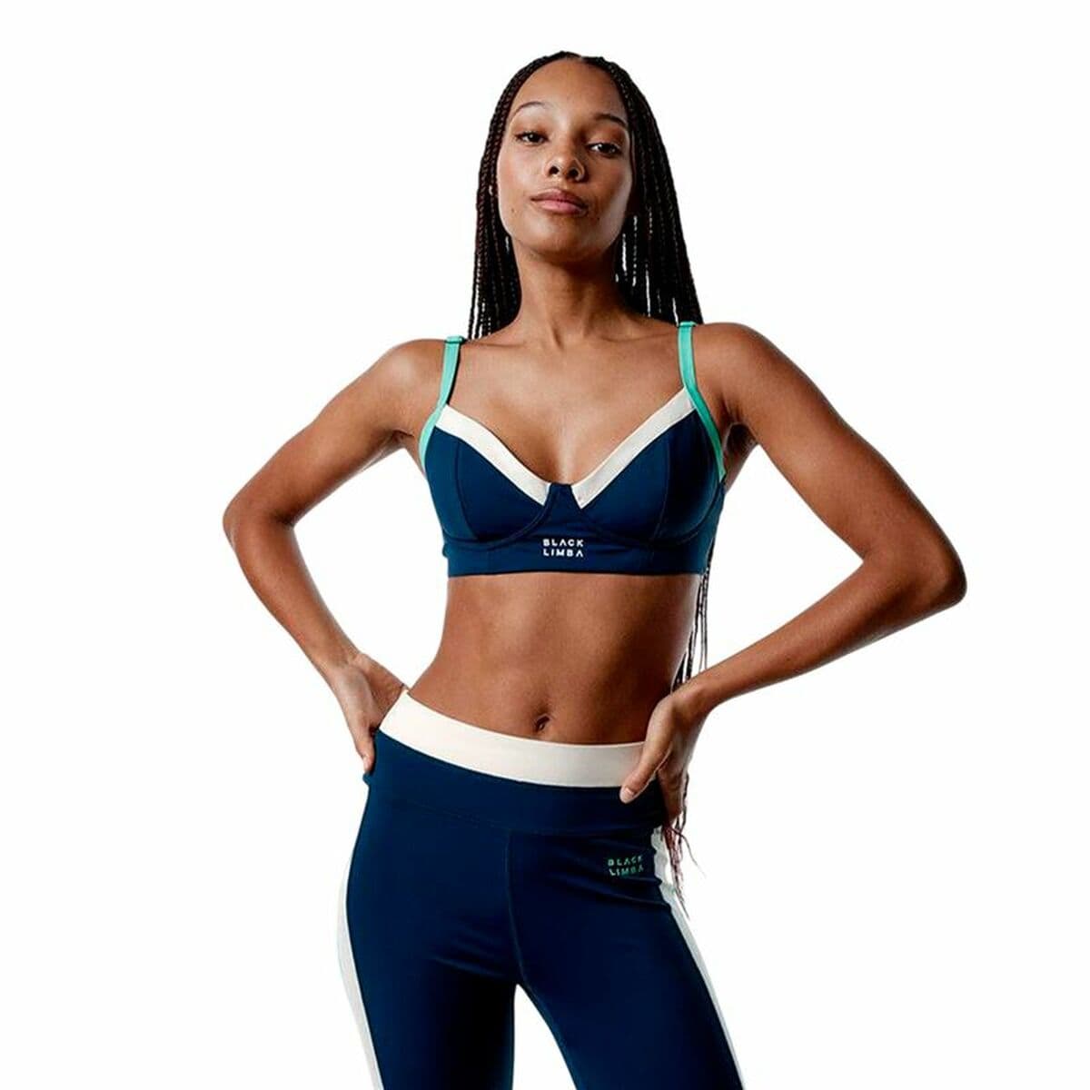 Top Deportivo de Mujer Black Limba Duality Azul Fitness