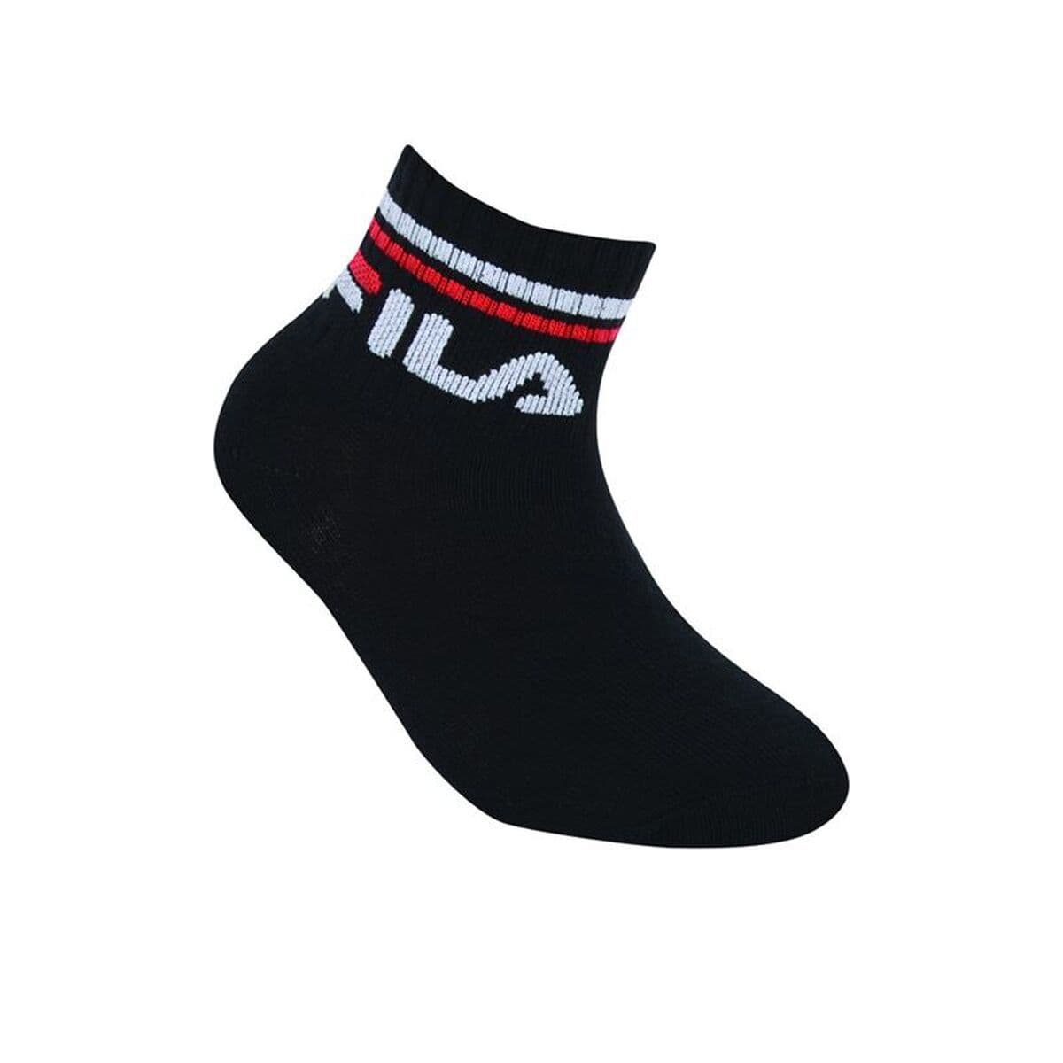 Calcetines Deportivos Fila F8338-200 Negro Infantil Unisex 3 pares