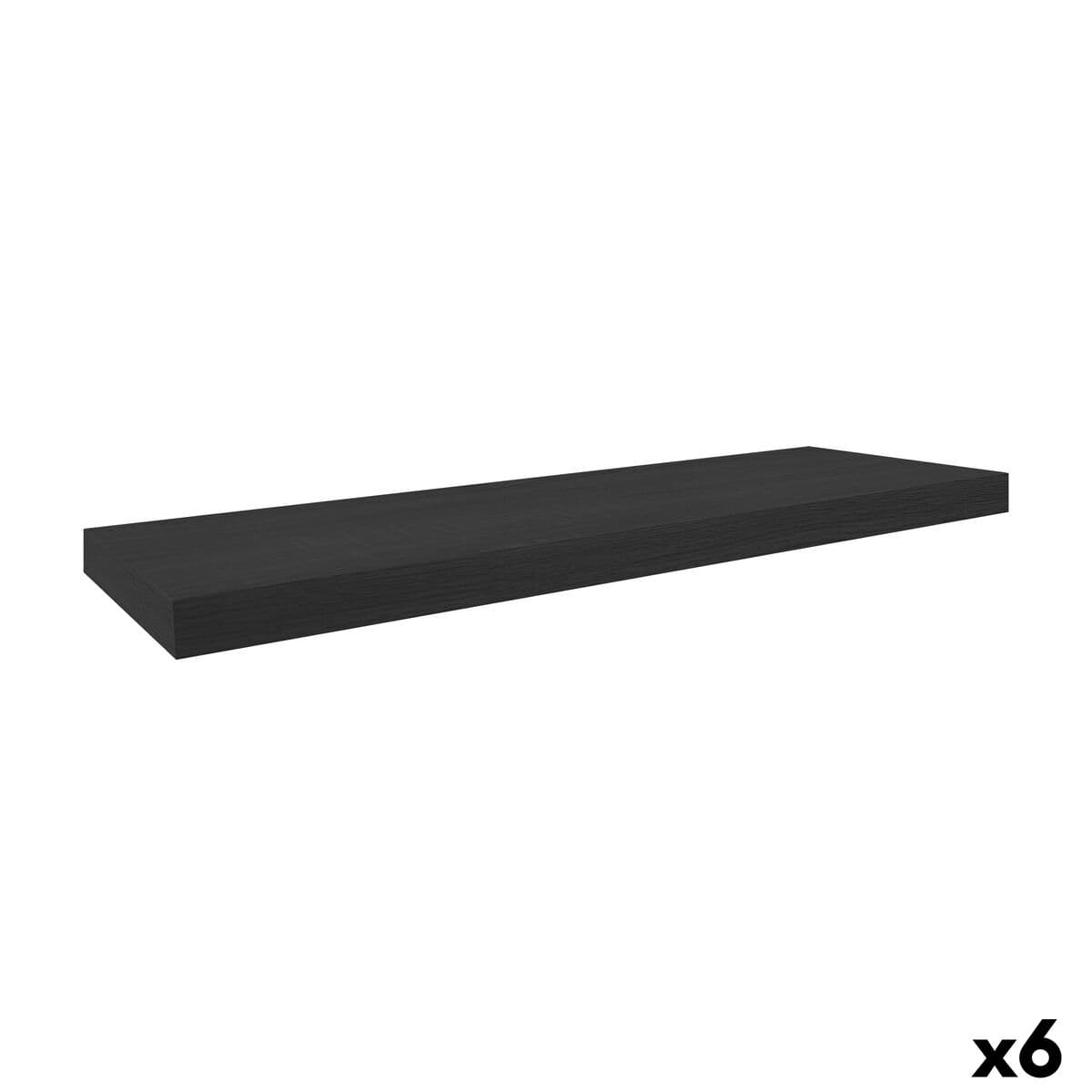 Estante MobleKit Negro Madera 80 x 23,5 x 3,8 cm (6 Unidades)