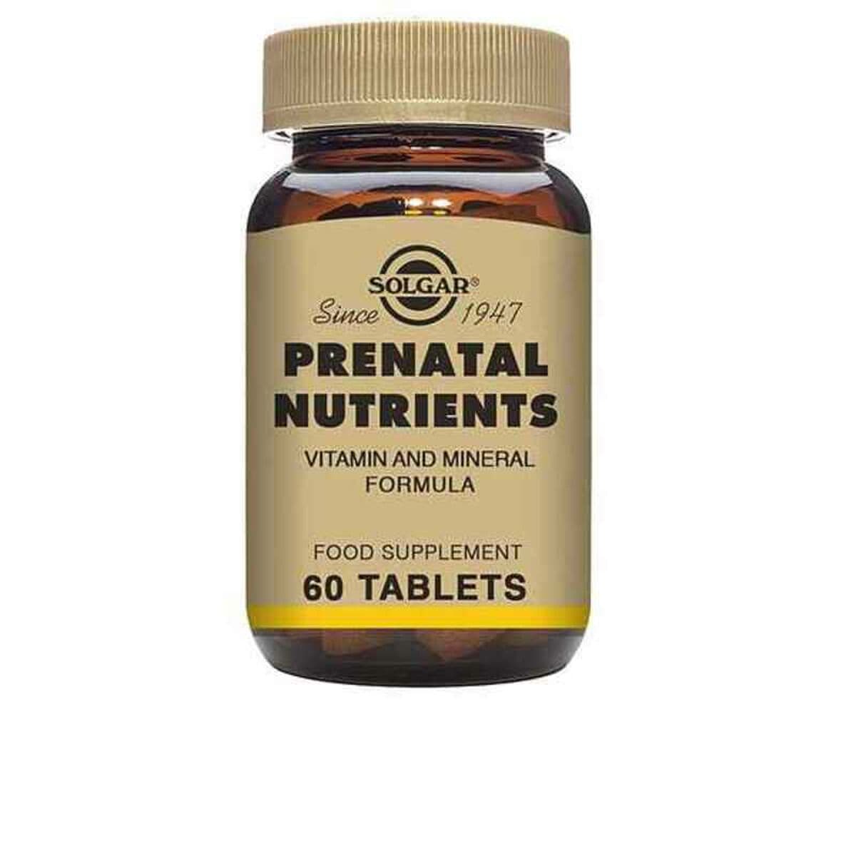 Nutrientes Prenatales Solgar Nutrientes Prenatales