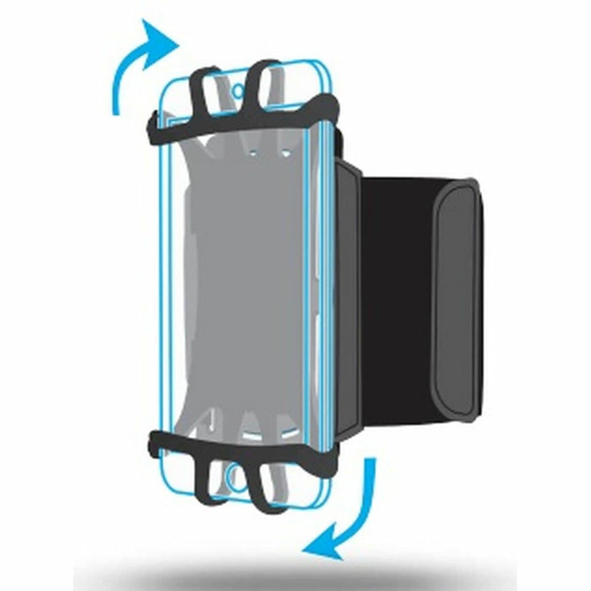 Brazalete para Móvil Mobilis 030003 Negro Silicona