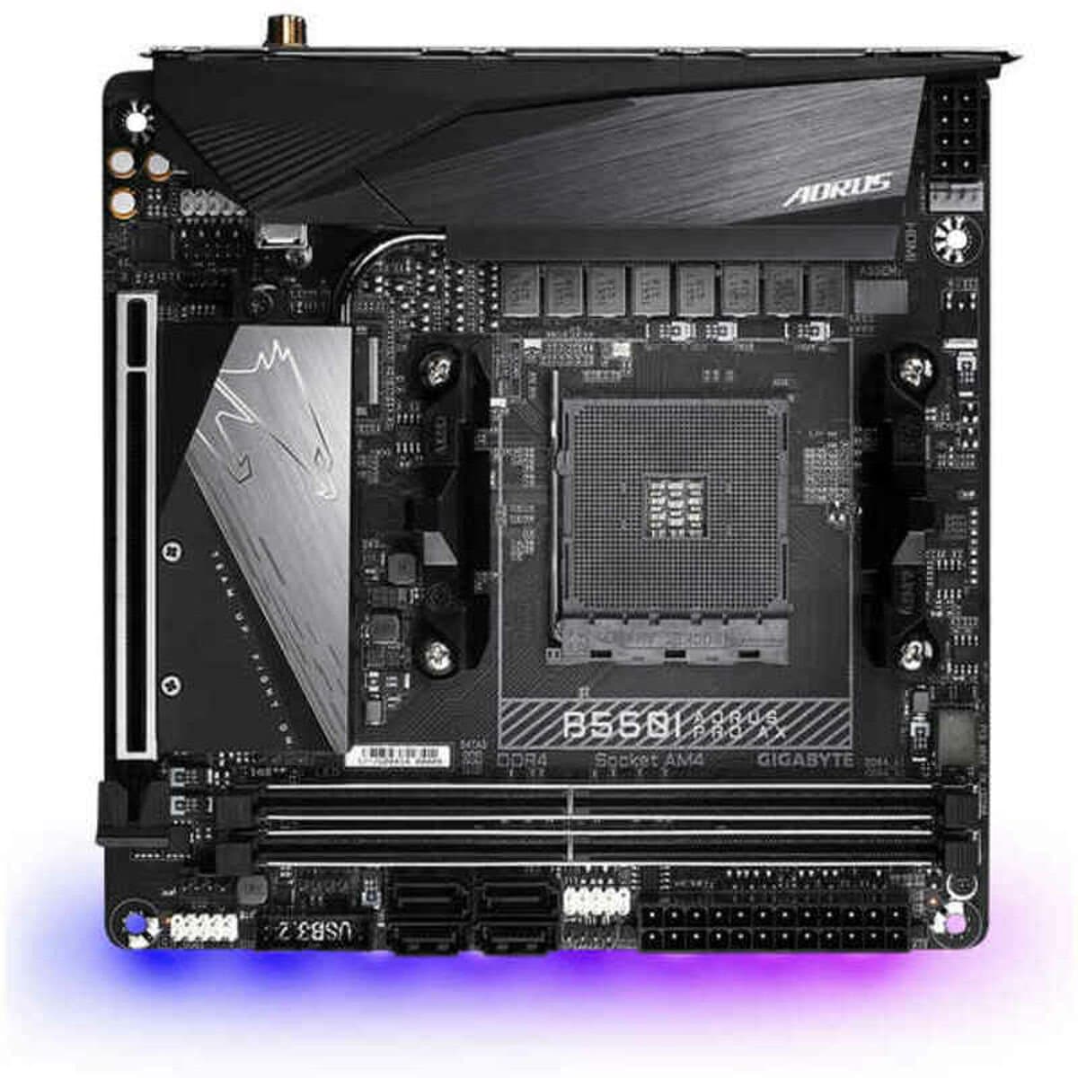 Placa Base Gigabyte B550I AORUS PRO AX mATX AM4 AMD AM4 AMD AMD B550
