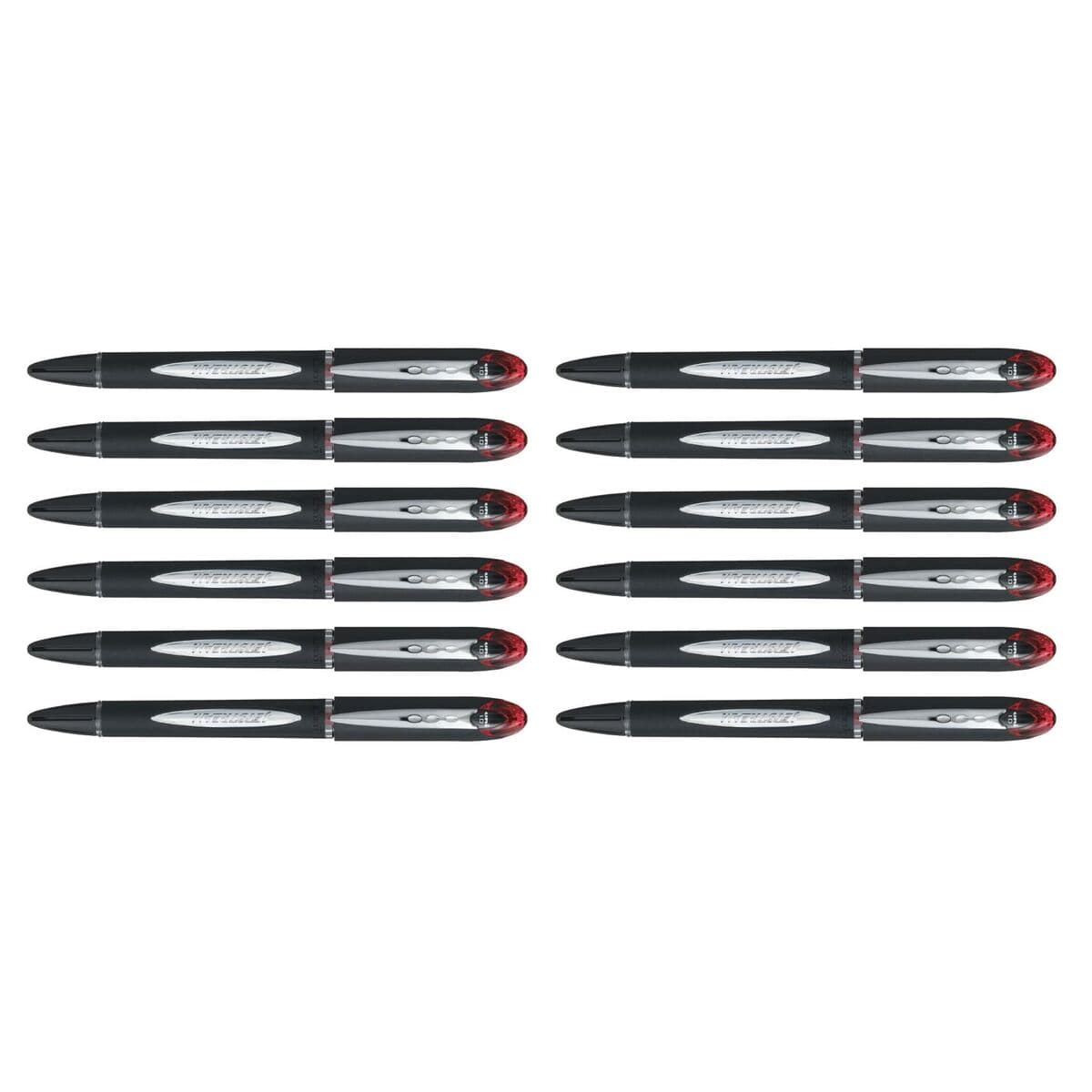 Bolígrafo de tinta líquida Uni-Ball Rollerball Jestsream SX-210 Rojo 12 Unidades