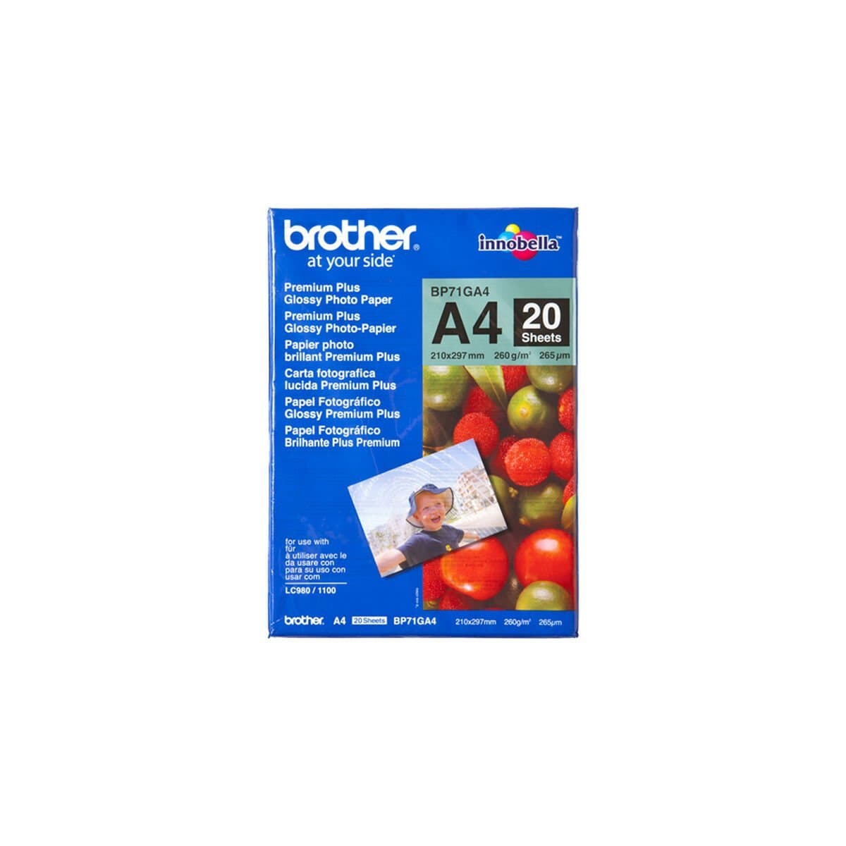 Papel Fotográfico Brillante Brother BP71GA4 A4