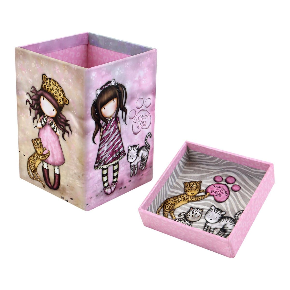Portalápices Gorjuss Ruby wild Multicolor Cartón (8,2 x 11,2 x 8,2 cm)