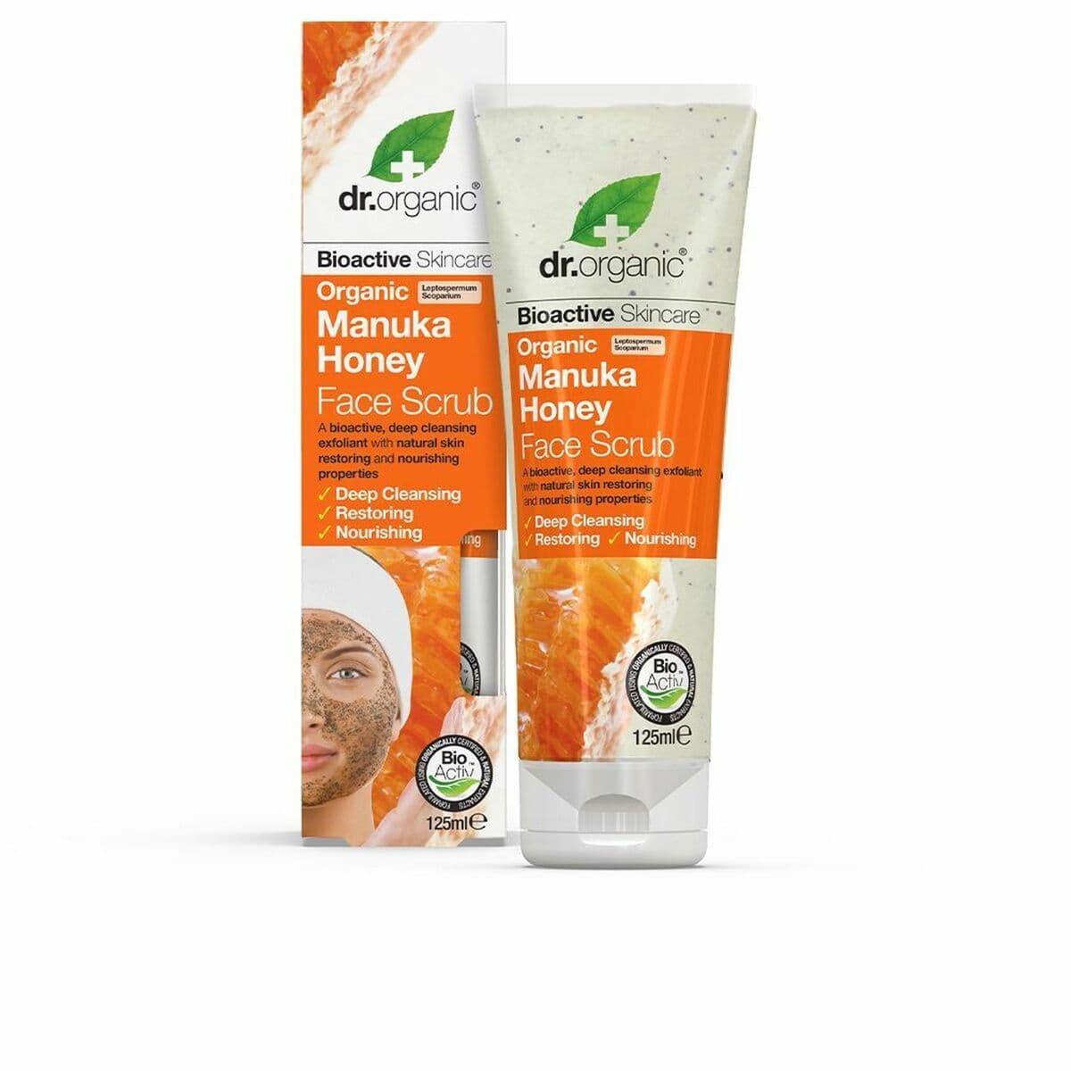 Exfoliante Facial Dr.Organic Manuka Honey Limpiador (125 ml)