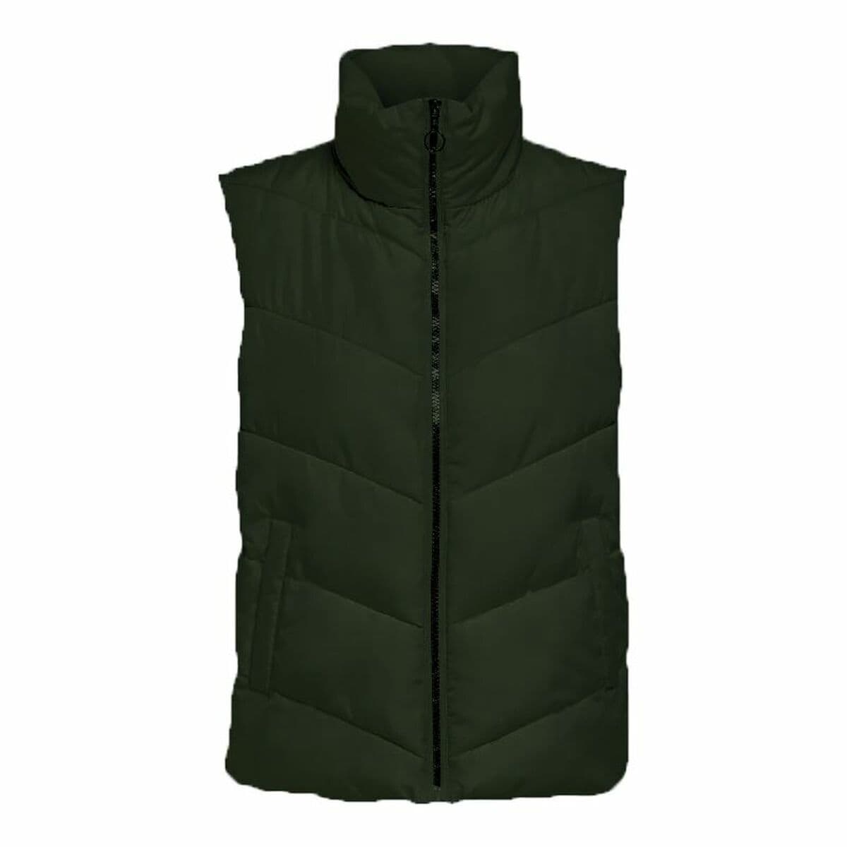Chaleco de Mujer Jack & Jones Jdyfinno Life Short Padd Verde oscuro