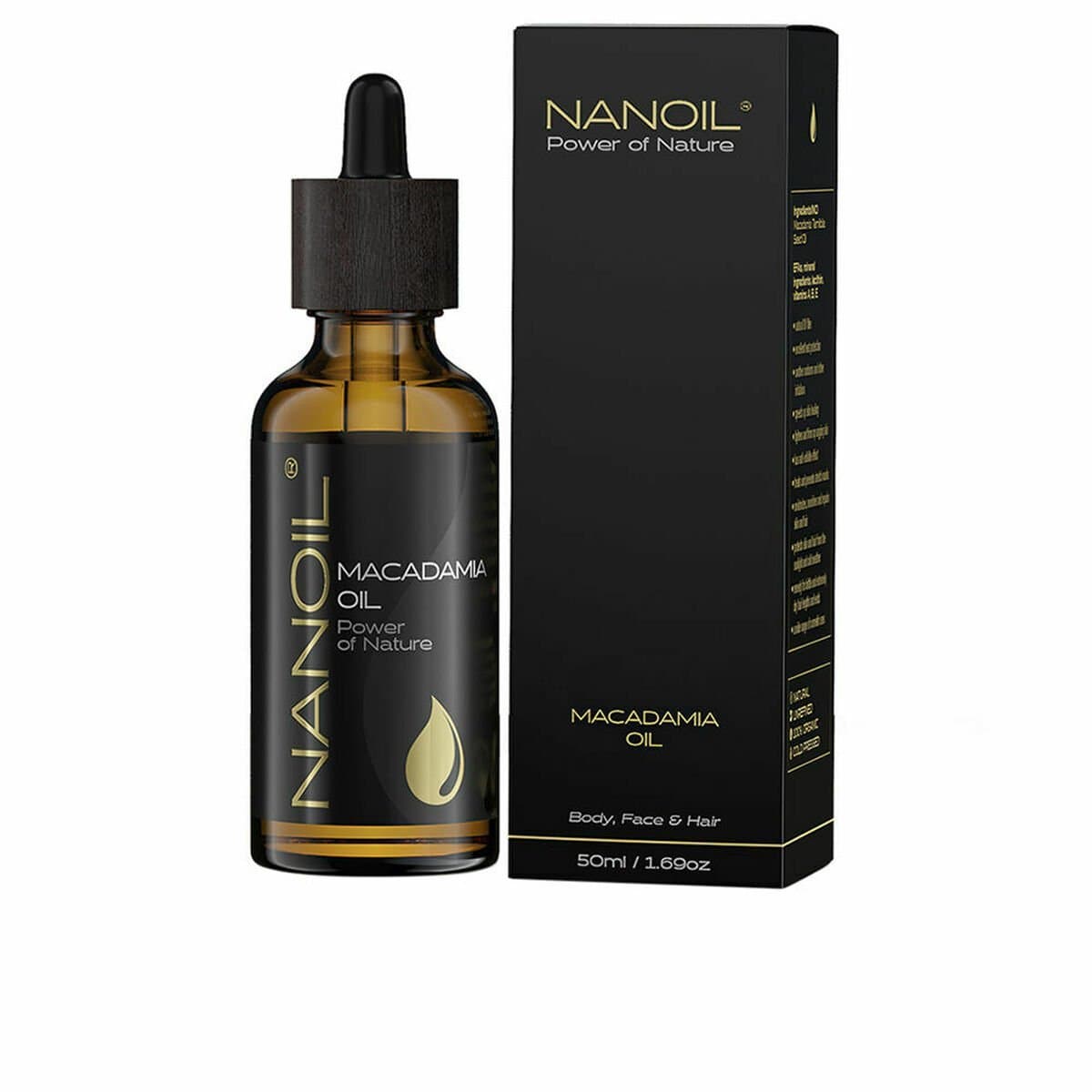 Aceite de Baño Nanoil Power Of Nature 50 ml Aceite de nueces de macadamia