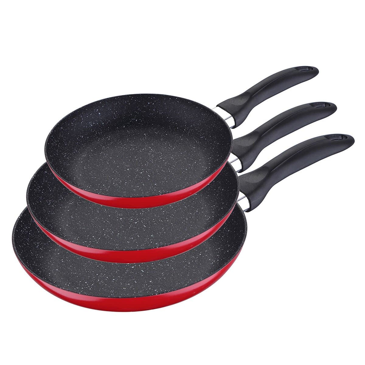 Set de Sartenes San Ignacio Rojo Aluminio