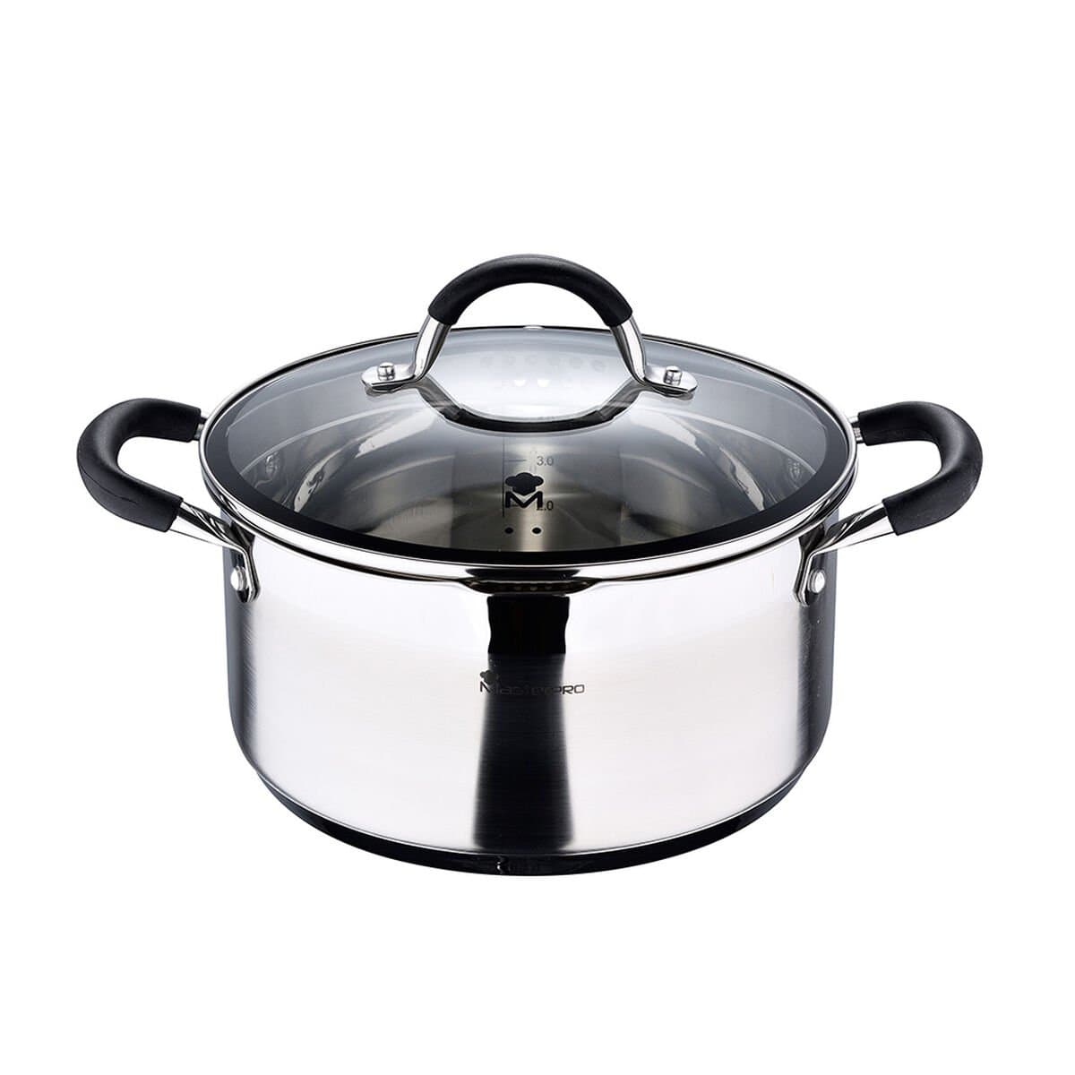Cacerola Con Tapa Masterpro foodies bgmp-1502-bk 5 L Ø 24 x 12 cm