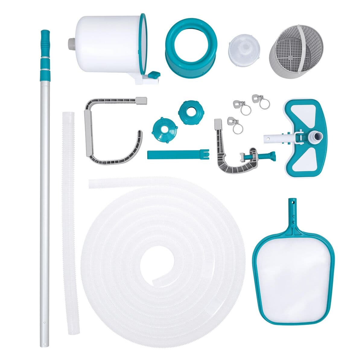 Bestway Kit Mantenimiento Piscina Conex. Depuradora Palo 279 cm Piscina y Jardin 58237