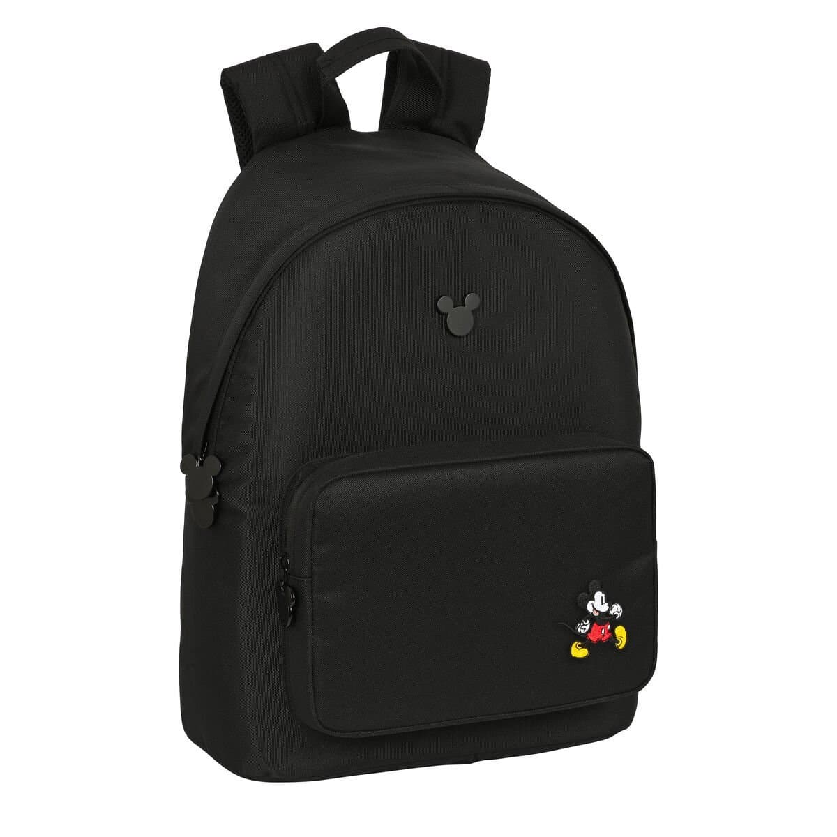 Mochila para Portátil Mickey Mouse Clubhouse Negro 31 x 41 x 16 cm