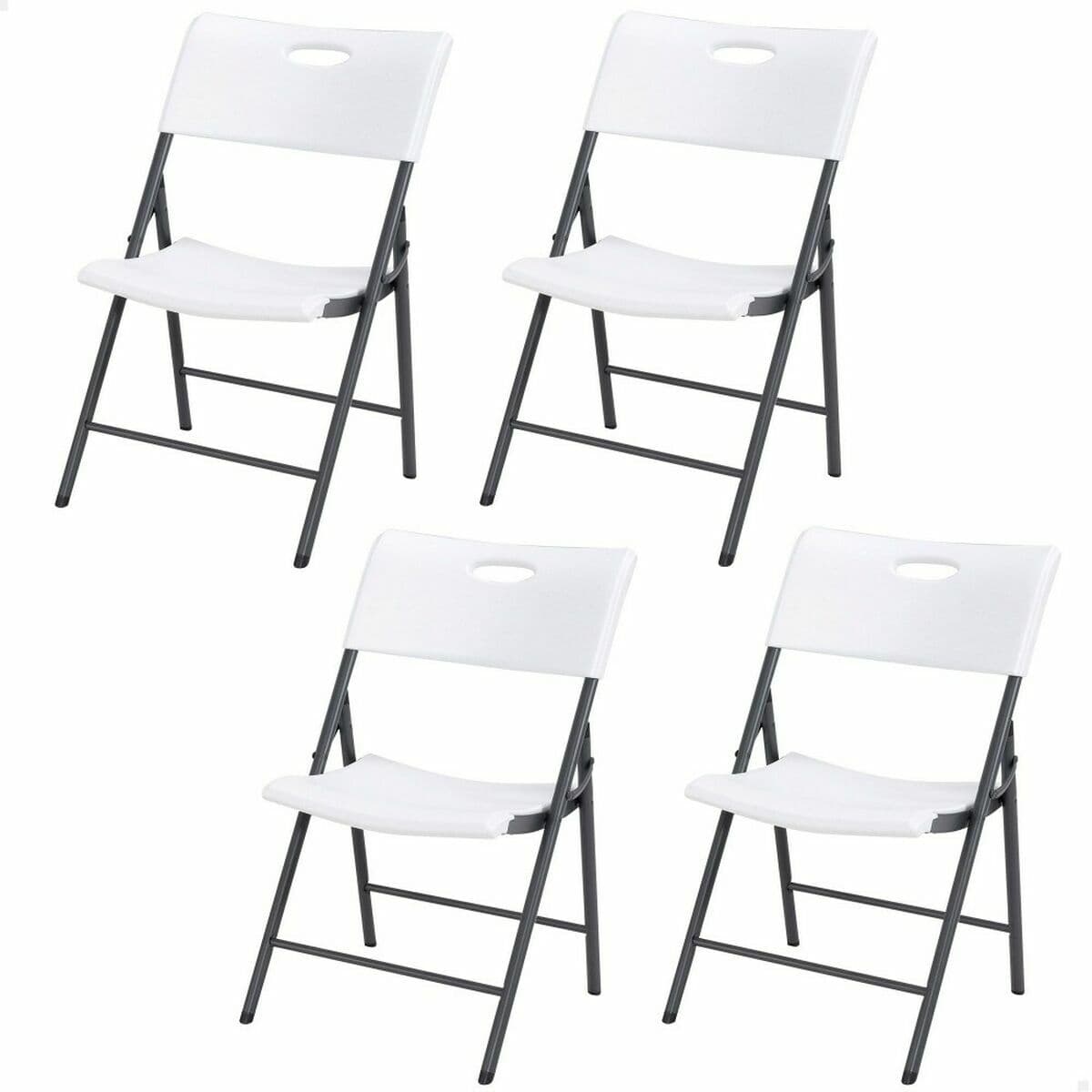 Silla Plegable Lifetime Blanco 4 Unidades 50 x 58 x 83 cm