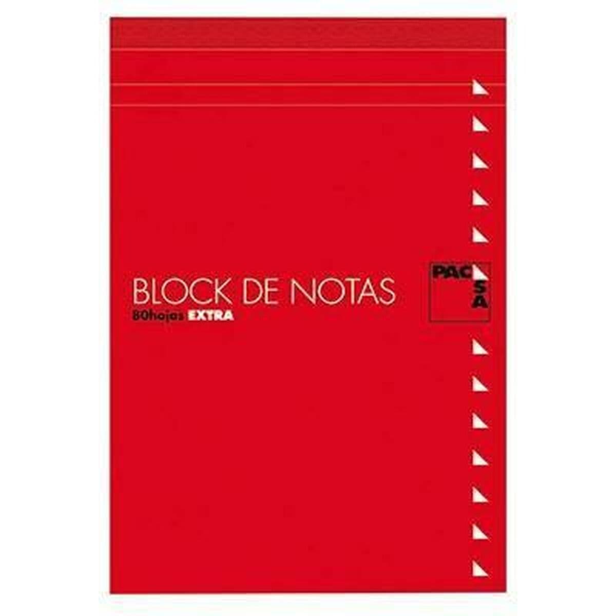 Bloc de Notas Pacsa Folio 80 Hojas Con Tapa 10 Piezas 10 Unidades