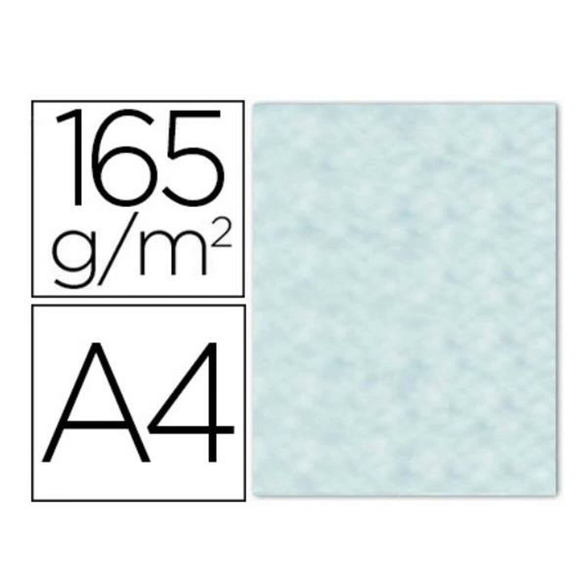 Papel pergamino Liderpapel PW08 Azul A4 25 Hojas