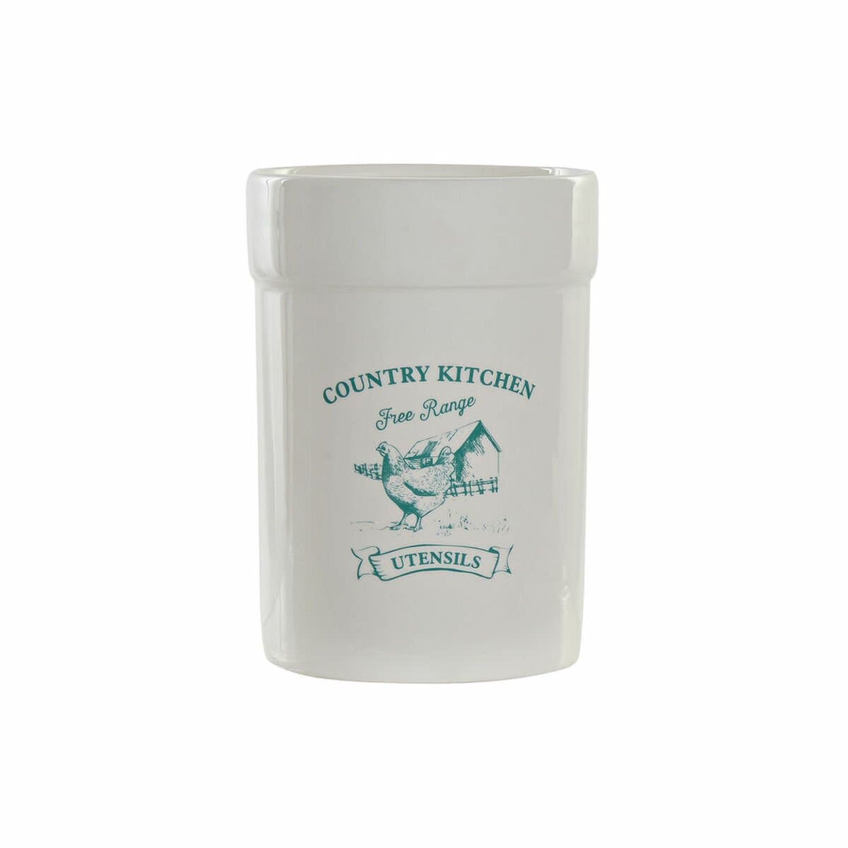 Bote para Utensilios de Cocina DKD Home Decor Dolomita 12,5 x 12,5 x 17,5 cm