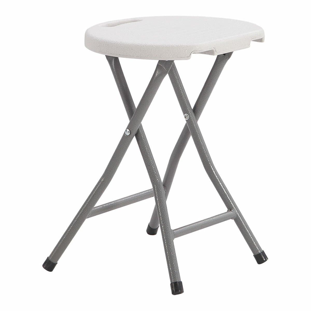 Taburete Plegable EDM 73798 Blanco 33 x 30 x 45 cm