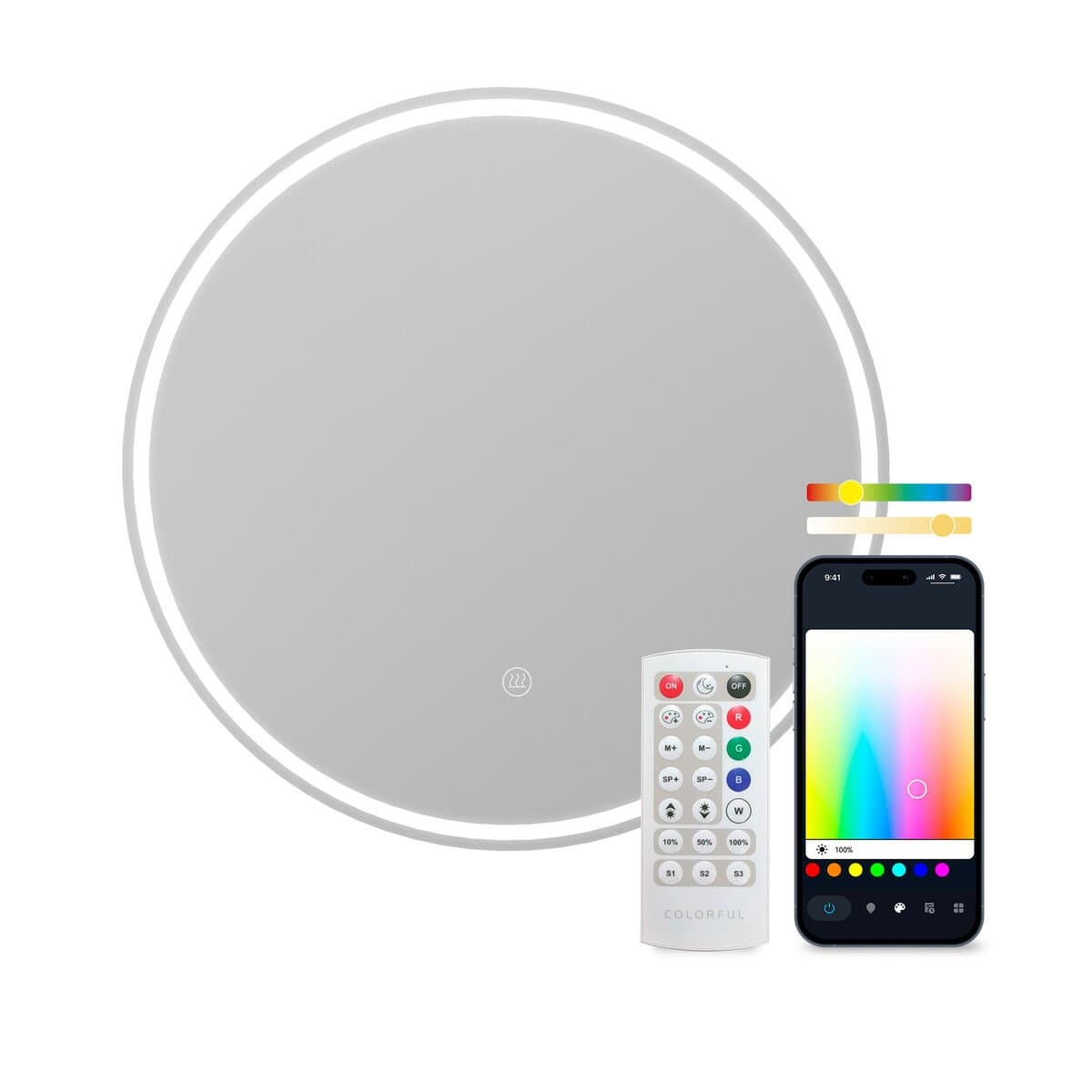 Espejo de baño con luz LED KSIX Oasis E 36 W 1000 Lm