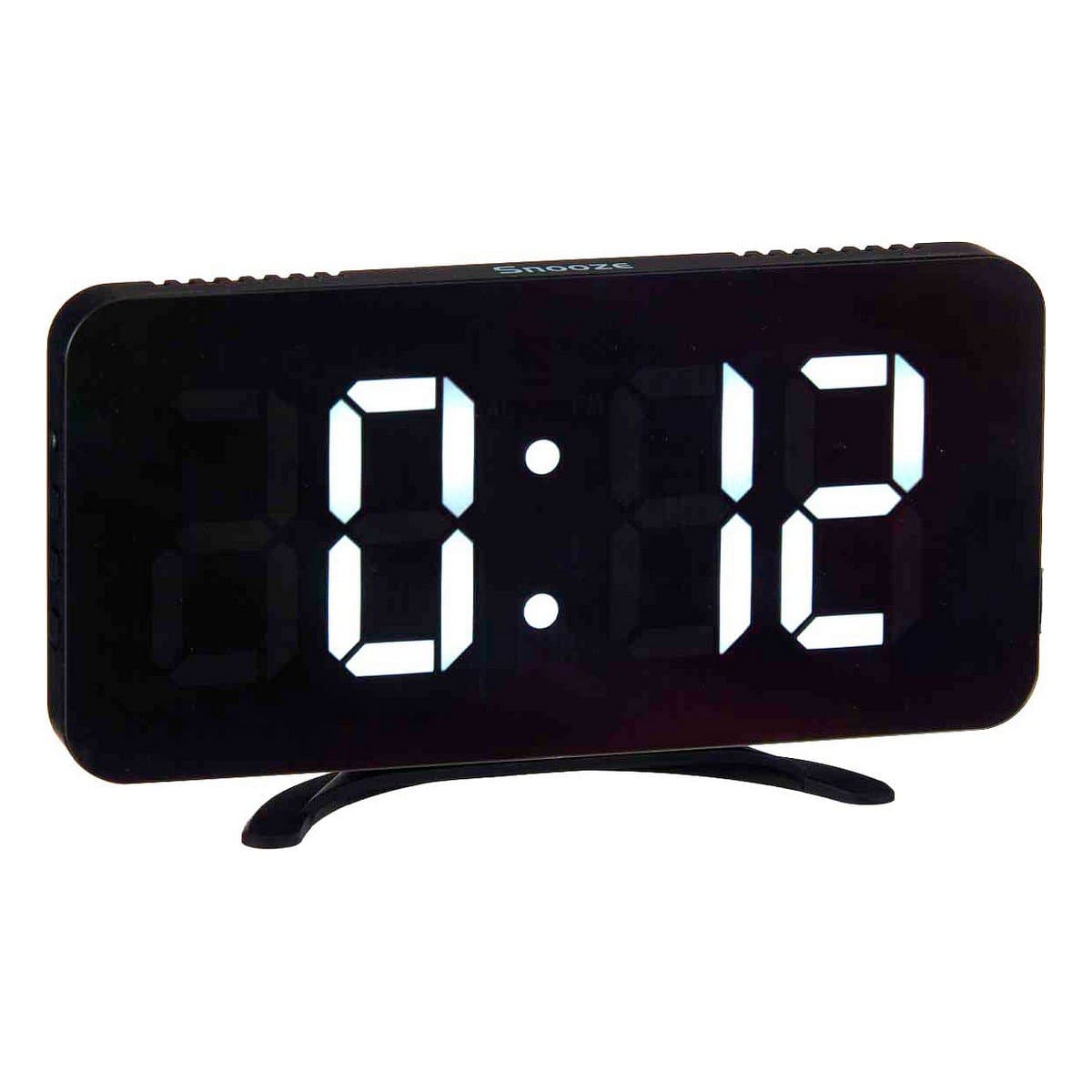 Reloj Digital de Sobremesa Gift Decor Negro Espejo