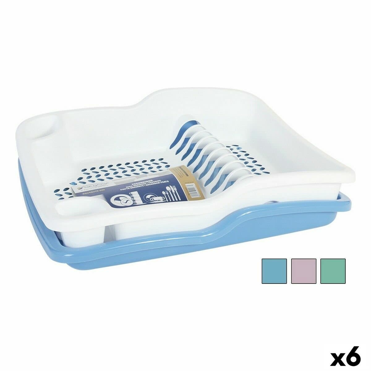 Escurridor para Fregadero Dem 48 x 40 x 12 cm (6 Unidades)