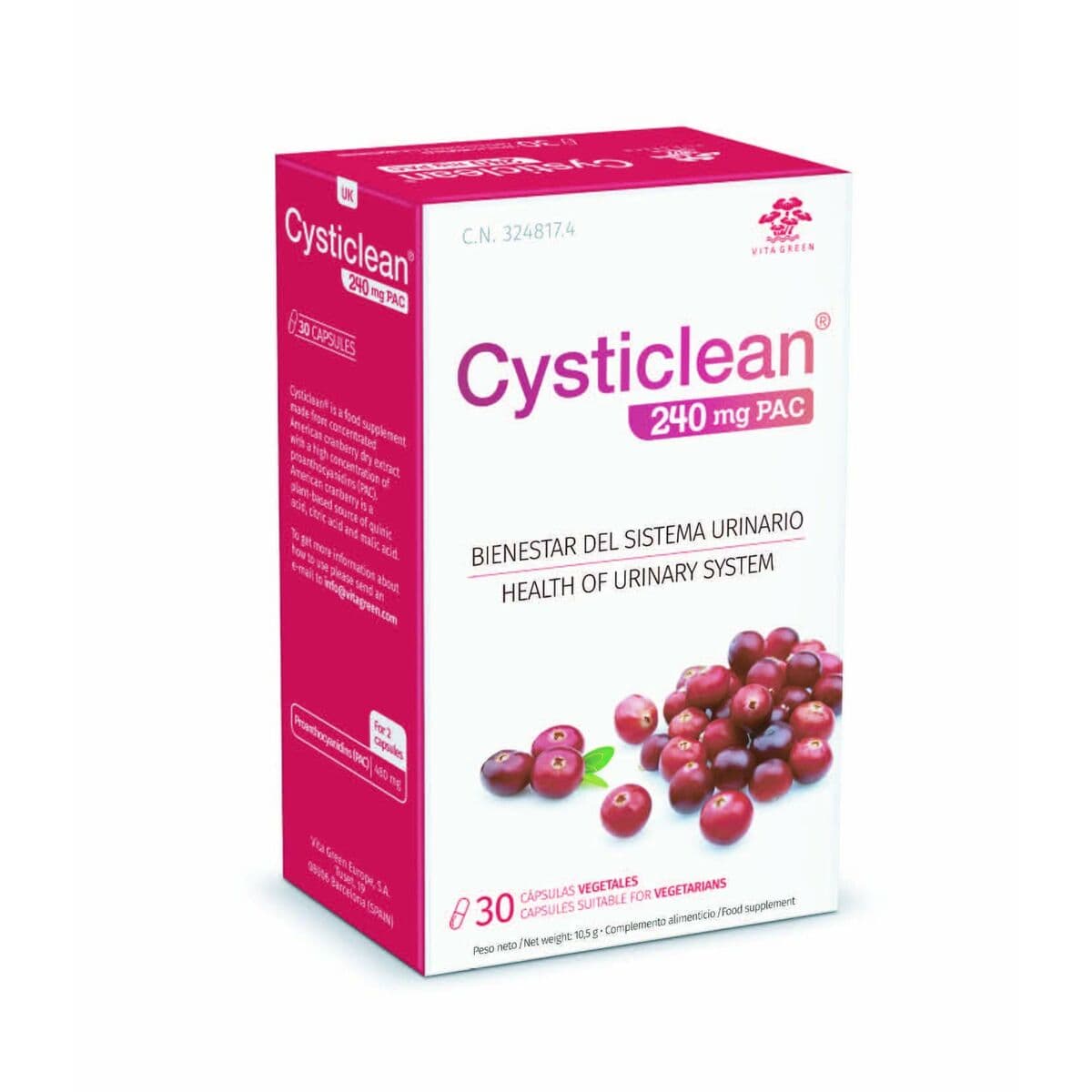 Complemento Alimenticio CYSTICLEAN Classic 30 unidades