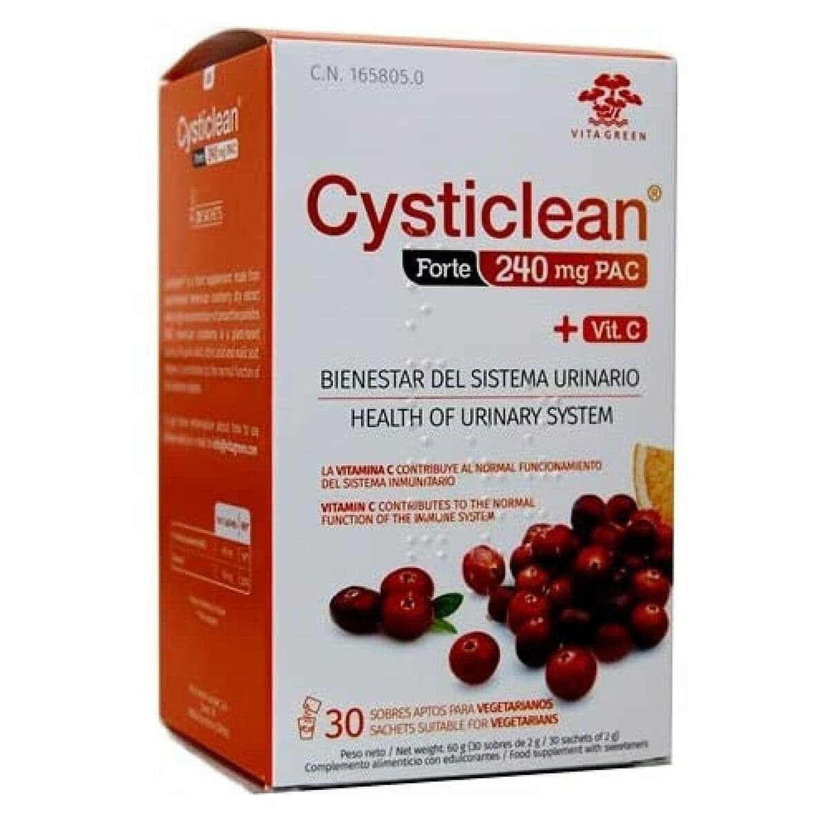 Complemento Alimenticio CYSTICLEAN Forte 30 unidades
