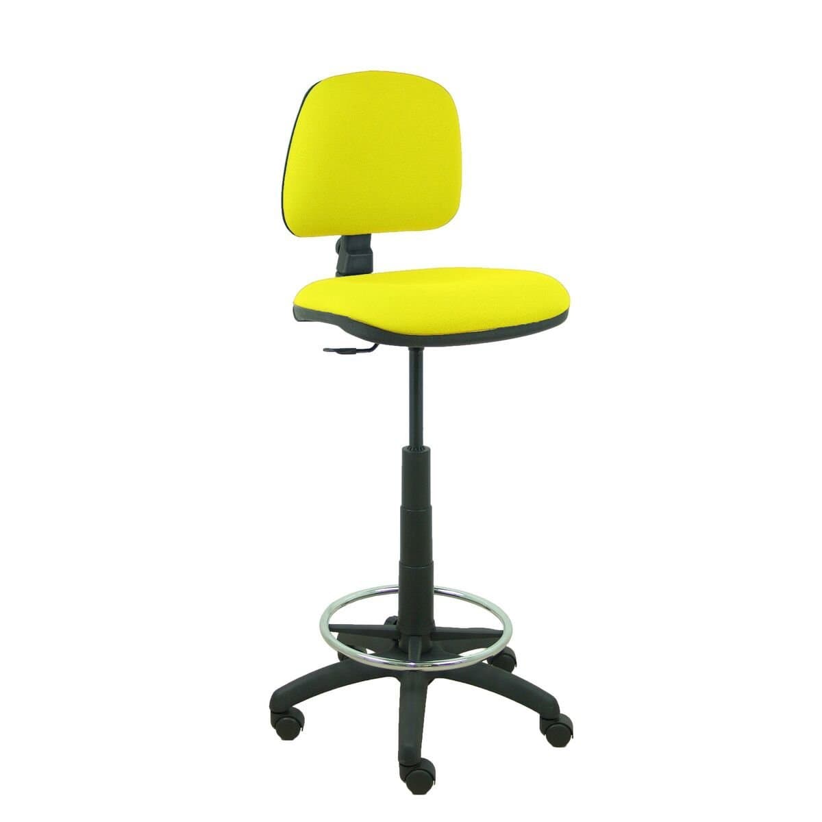 Taburete Piqueras y Crespo PB100RN Amarillo PVC