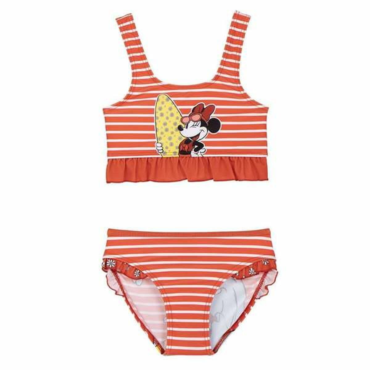 Bikini-Braga Para Niñas Minnie Mouse Rojo