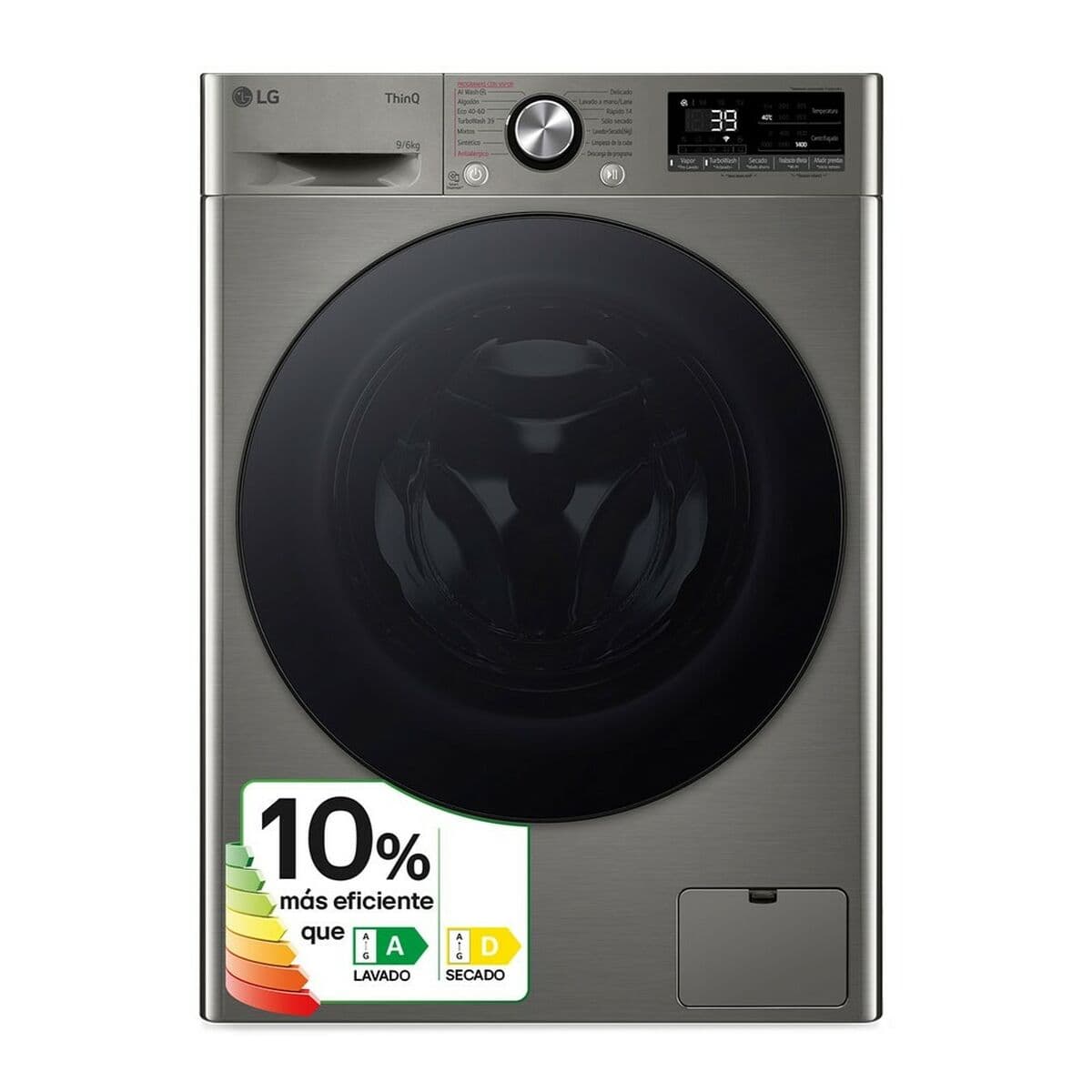 Lavadora - Secadora LG F4DR7009AGS 9 kg 6 Kg