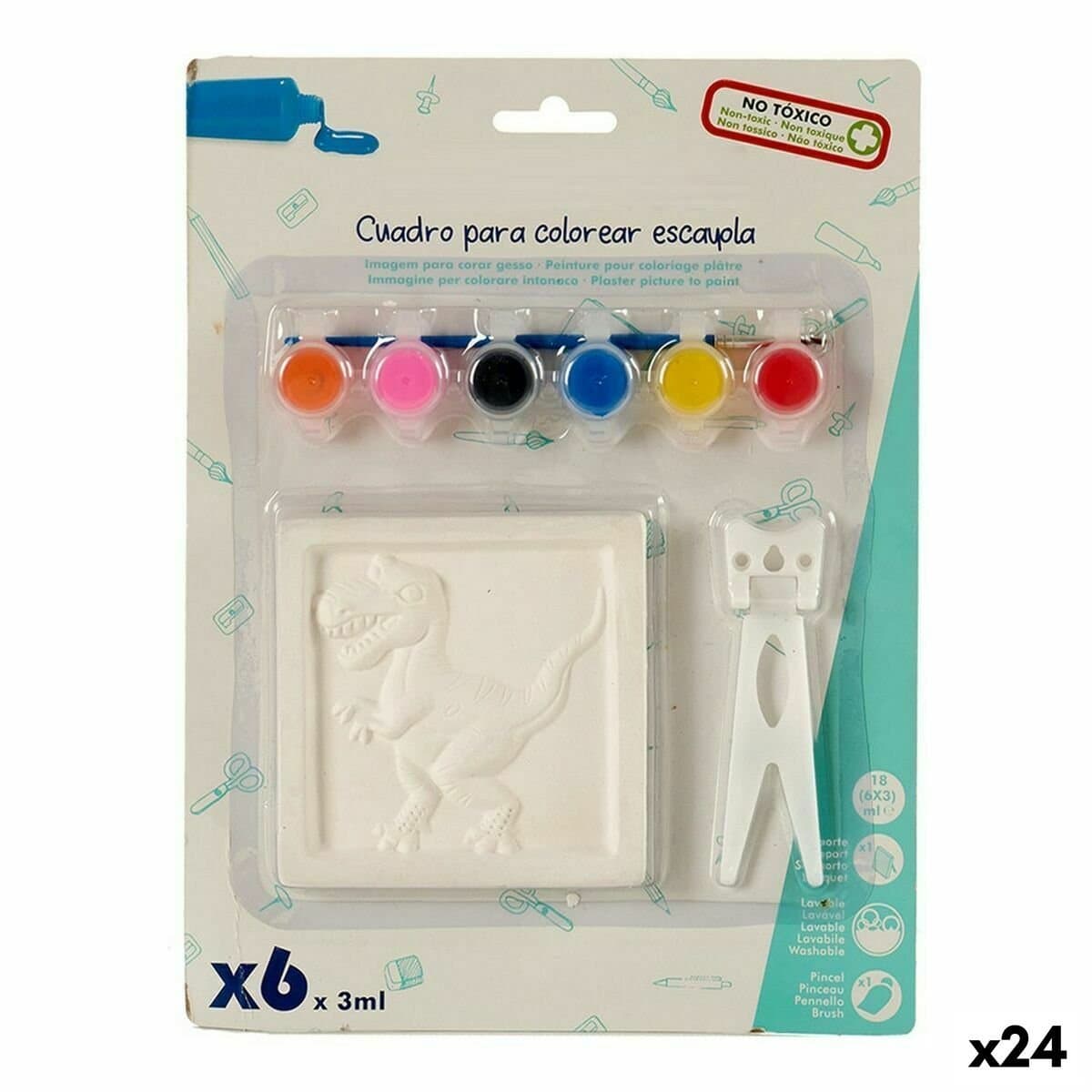 Set de pintura Pincello 2 x 29 x 22 cm Cuadro (24 Unidades)