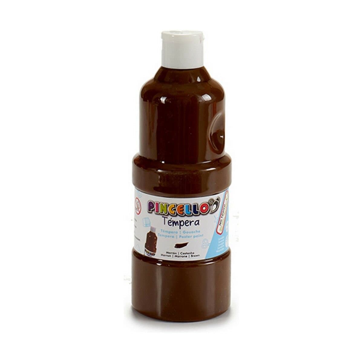 Témperas Pincello Marrón 400 ml (6 Unidades)