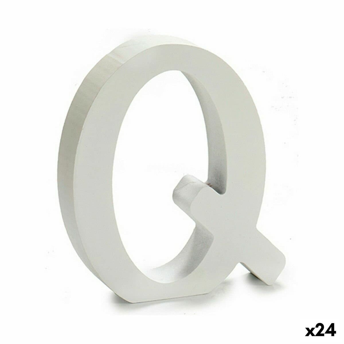 Letra Pincello Q Blanco 2 x 16 x 14,5 cm (24 Unidades)