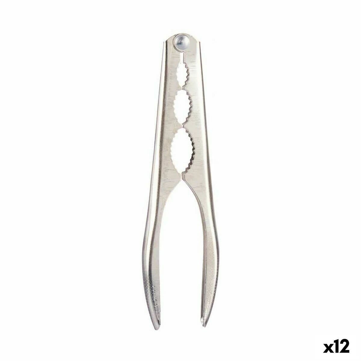Cascanueces Kinvara Plateado Plata Acero 16,5 x 1,5 x 4,5 cm (12 Unidades)