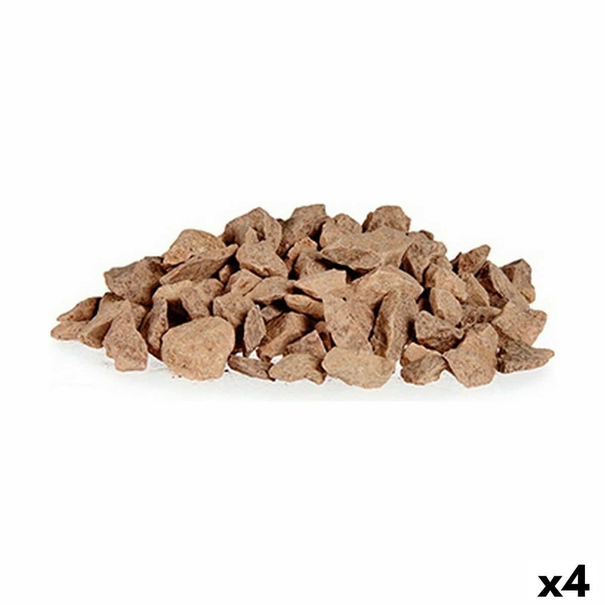 Piedras Decorativas Ibergarden Tierra 3 Kg 16 x 14,5 x 17 cm (4 Unidades)
