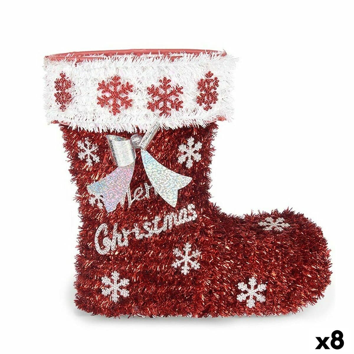 Calcetín de Navidad Krist+ Polipropileno PET Bota Espumillón